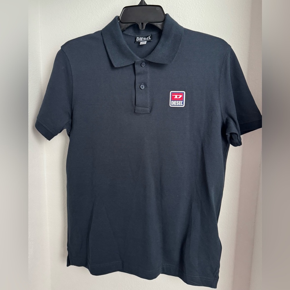 Diesel Men's Polo Shirt in Classic Black